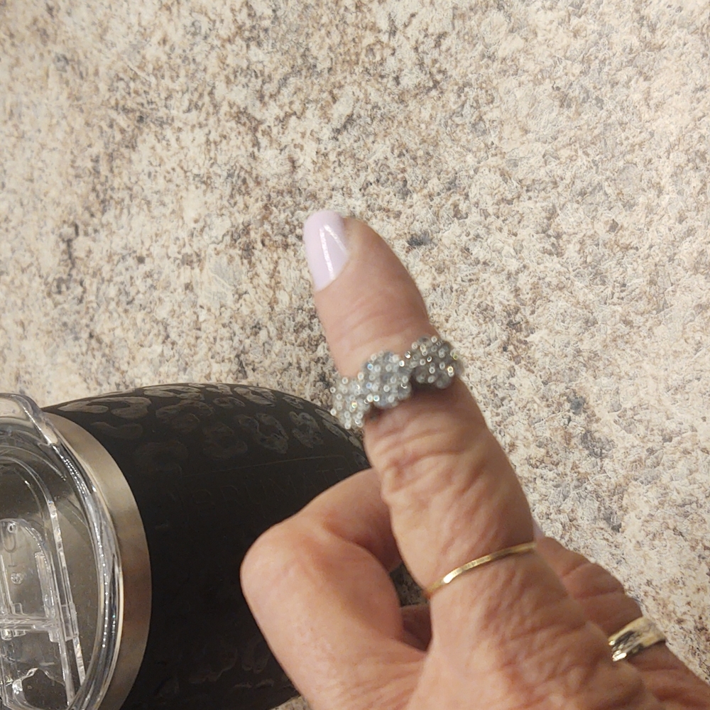 Sterling silver Bella Luce Ring Size 6